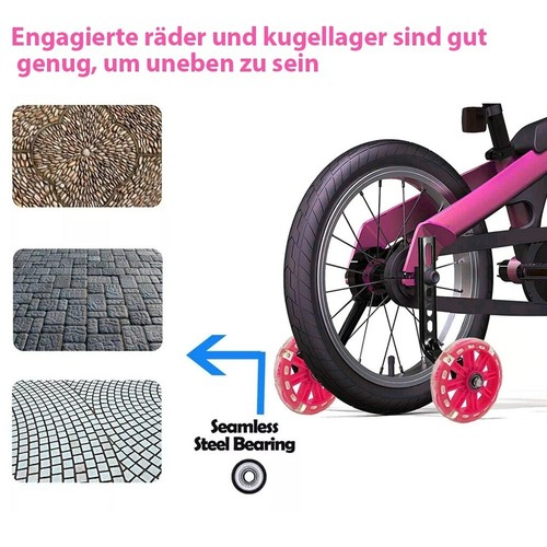 2X Stützräder Sicherheitsstützräder für Universal 12-20" Kinderfahrrad Hilfsrad - Bild 5 von 15