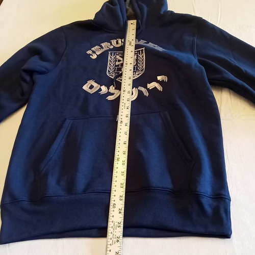 Sudadera con Capucha Jerusalén León Azul Israel Souvenir Talla Pequeña Azul Marino y León Plateado - Imagen 6 de 22