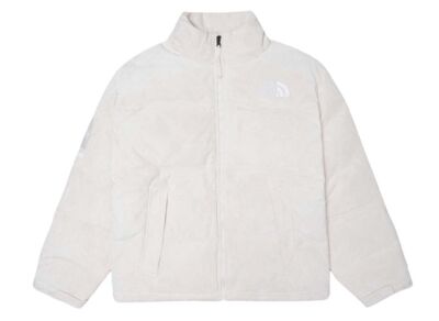 Supreme The North Face Suede Nuptse Jacket Stone