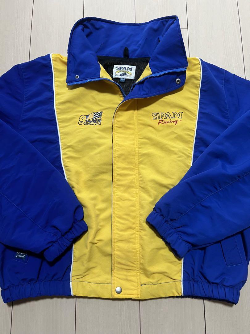 JH DESIGN Racing Jacket SPAM Blue/Yellow Size 2XL | eBay