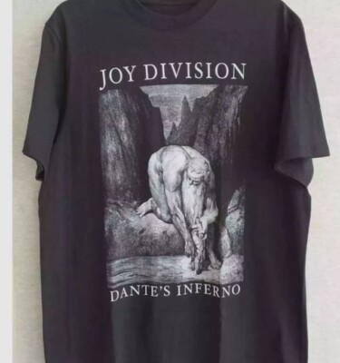 VTG Dantes inferno Joy Division Band Shirt Classic Black Unisex S