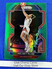 2022 #68 Kelsey Plum WNBA Panini Prizm Basketball Green Prizm Aces