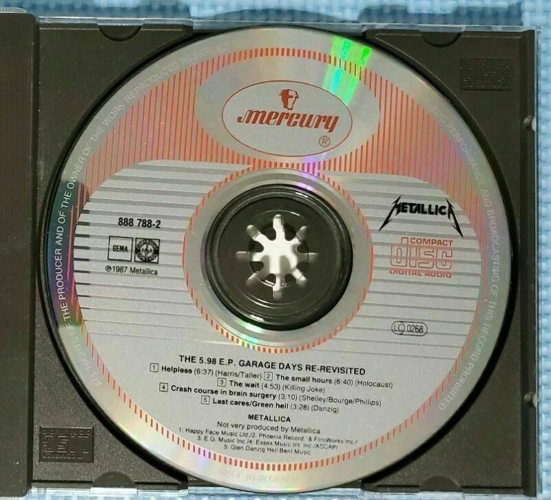 METALLICA - THE $5.98 EP - GARAGE DAYS RE-REVISITED - WEST GERMANY -- SEE BELOW - Imagem 3 de 4