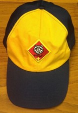 GUC Boy Cub Scouts Wolf Cub Navy Yellow Twill Cap Hat Size S/M