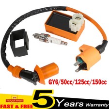 Racing Ignition Coil Spark Plug CDI Box Set Fit GY6 50cc 125cc 150cc Scooter ATV