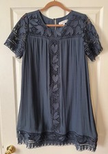 LOFT Lace Trim Summer Dress, Size M