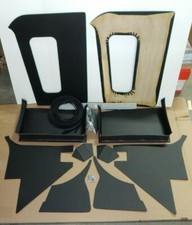New Deluxe Black Door And Interior Panel Set With Door Pockets Mga 1955-1962