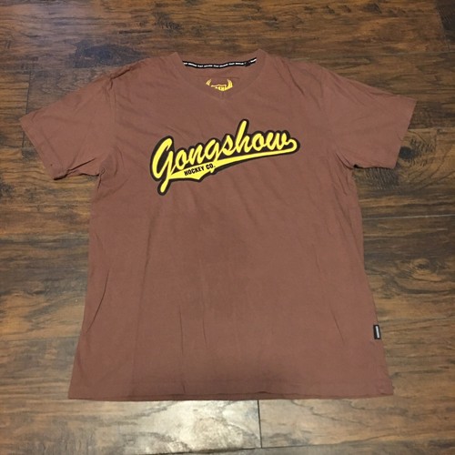 Gongshow Gear Hockey Company Canada Lifestyle Apparel Brown Logo Tee
