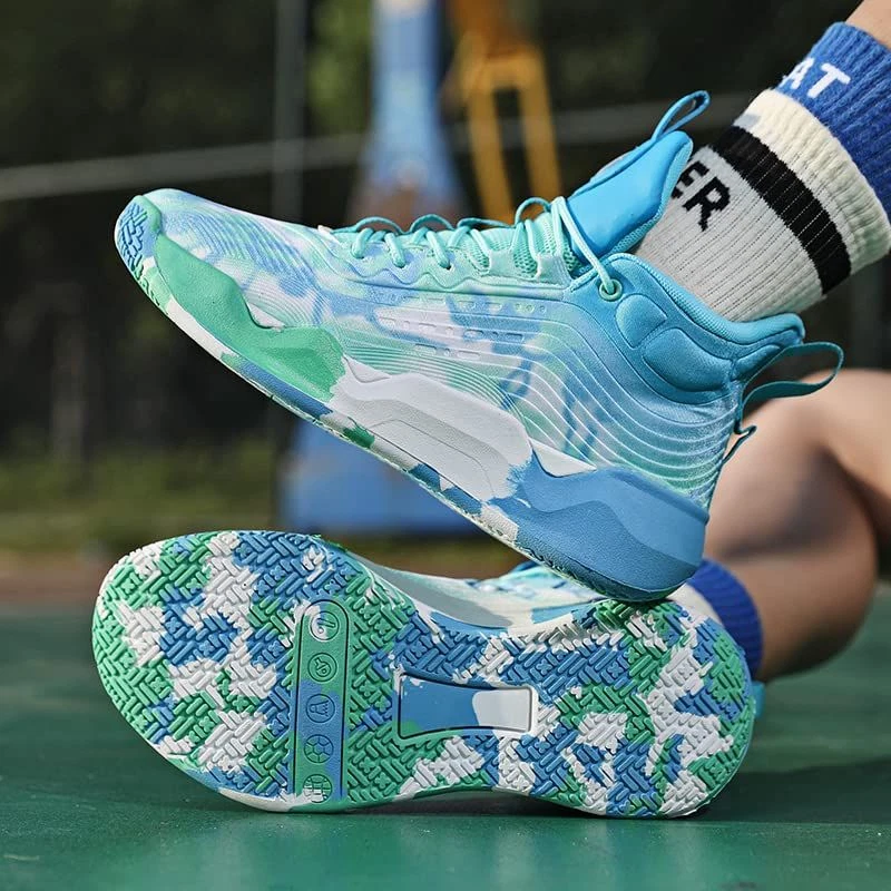 Bacury Women Men Basketball Shoes Fashion Running Sneakers Colorful Painting