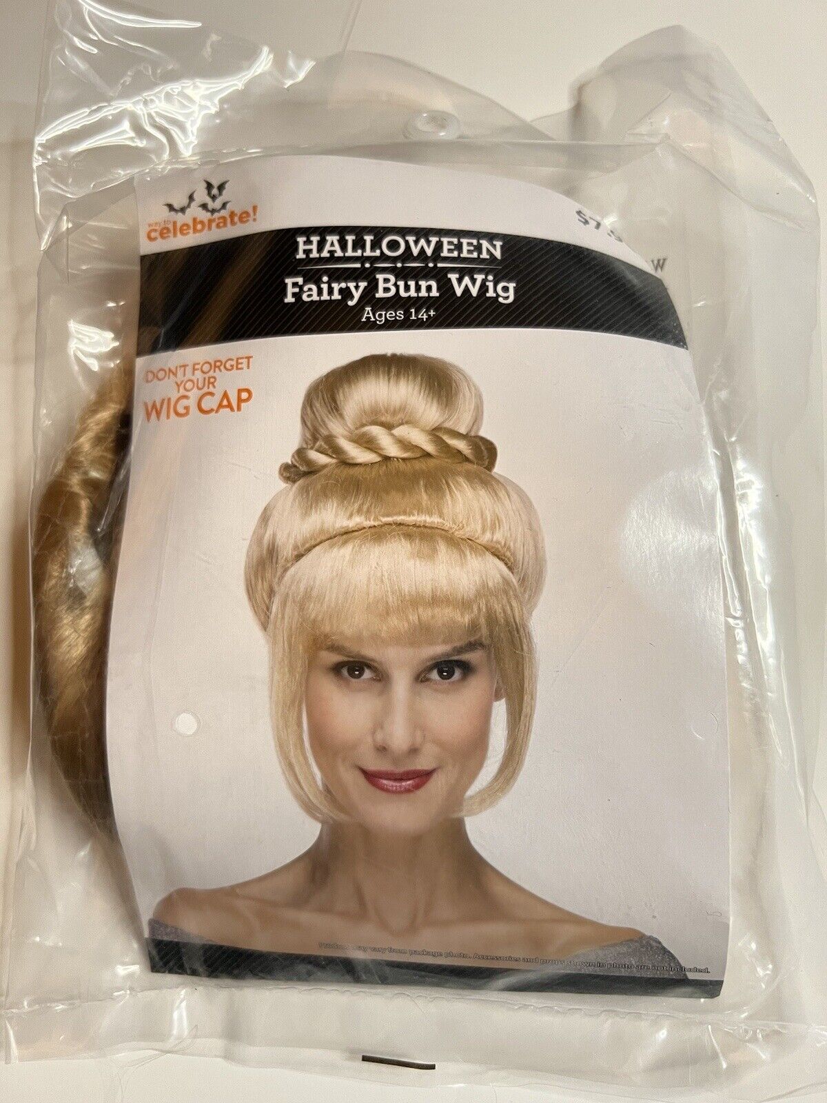 Tinkerbell- Fairy Bun Wig - Blonde Adult Wig - Costume - New
