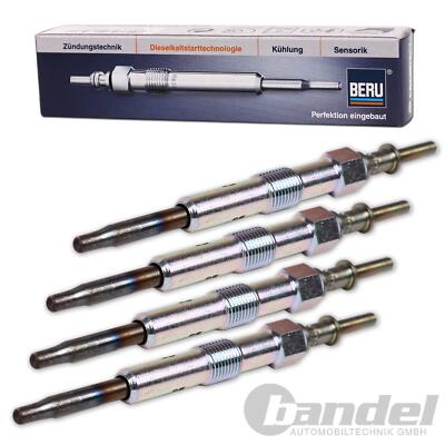 4x BERU GLÜHKERZE GN053 passend für 1.3 DDiS KOMPLETT-SET 4 Zylinder