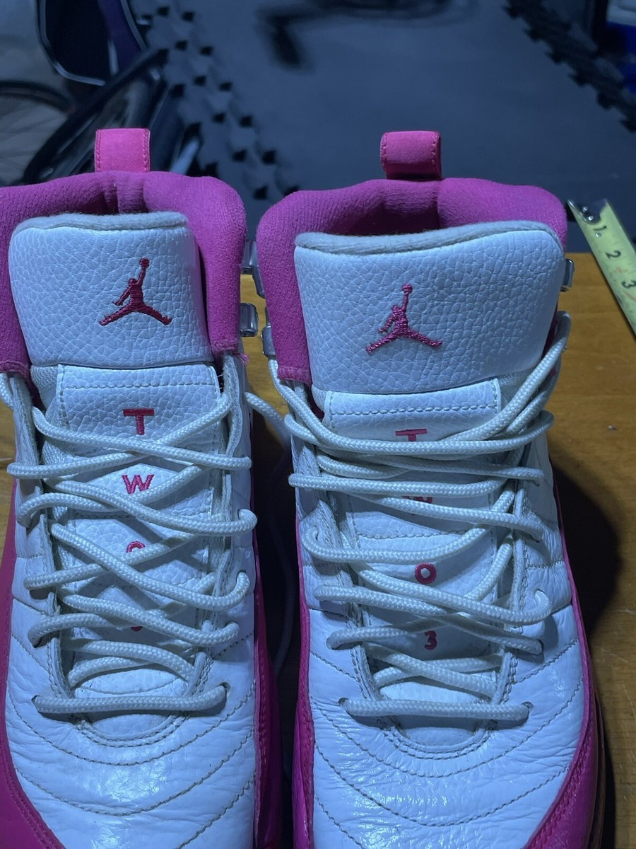 Nike Air Jordan 12 Vivid Dynamic Pink Valentines Day Size 7Y Nike Air Jordan 12 Vivid Dynamic Pink Valentines Day Size 7Y