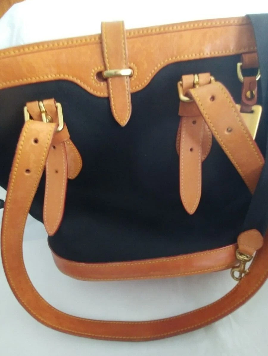 canvas and leather Dooney and Bourke bucket bag eBay