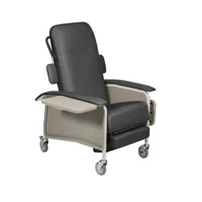 NEW Clinical Care Geri Chair Recliner, 3 POSITION  CHARCOAL , MODEL D577-CHAR