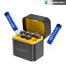 AAA Lithium Batteries 1512mWh 8-Pack Rechargeable w/Smart Charger Long Lasting