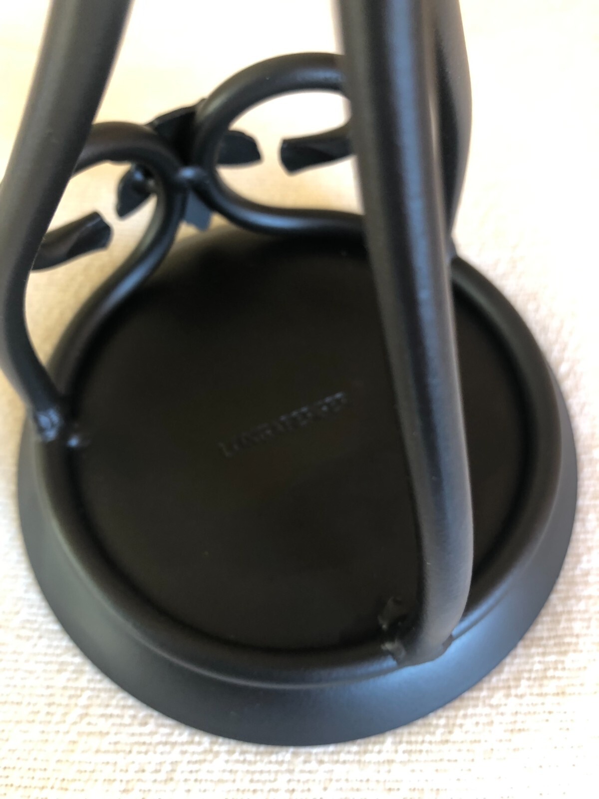 Longaberger Rod Iron Candle Crock Holder Stand Large 11" tall eBay