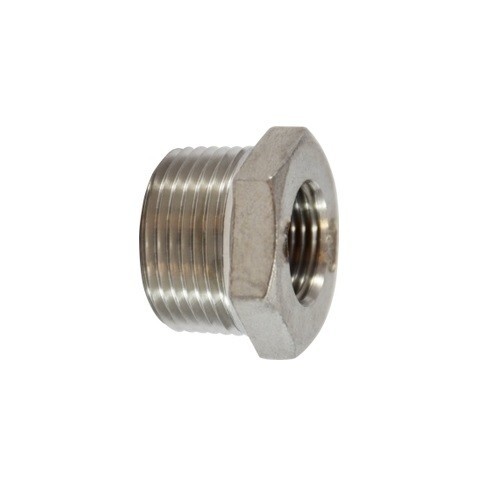 1/4" X 1/8" M X F 304 Stainless Steel Hex Bushing 62500 (Pack of 10) - 第 1/1 張圖片