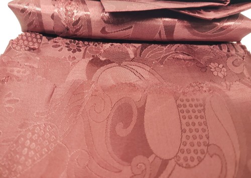 Printed Fabric Tablecloth, 60"x84" Oblong (6-8 ppl) EURO FLOWERS ON BURGUNDY,VL - Picture 15 of 18