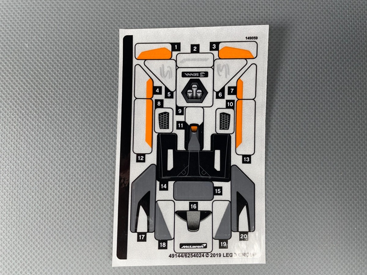 CBX シート Sticker Sheet for LEGO Set 75892 Speed Champions McLaren Senna