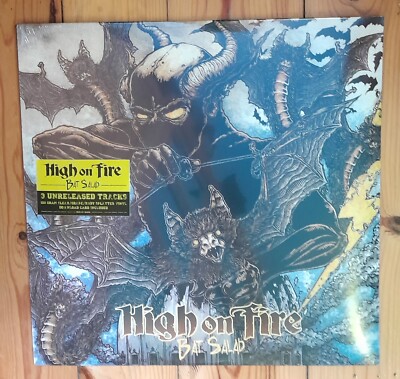 HIGH ON FIRE Bat Salad 12'' Vinyl LIM Clear Base Grape Ruby Heavy Splatter SEALED