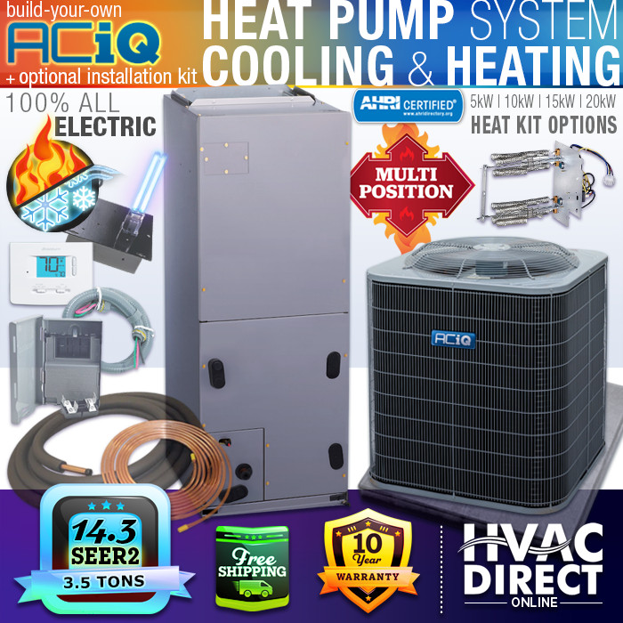 3.5 Ton 14.3 SEER2 ACiQ-Heil by Carrier Heat Pump AC Split System Builder |  eBay