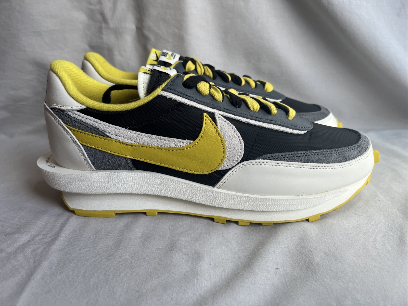 SACAI X NIKE Nike sacai x Undercover x LDWaffle limone brillante uomo UK taglia 10 nuove con scatola