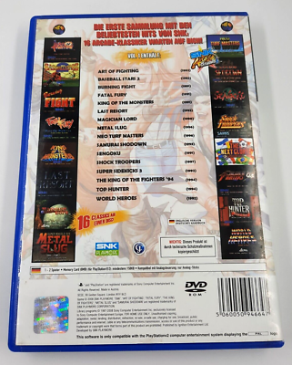 Jeu PS2 SNK Arcade Classics Vol. 1 [PAL ITA/UK] Complet Avec Boîte Et Notice - Bon état