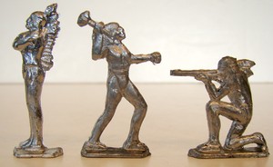 unpainted 54mm metal toy soldiers