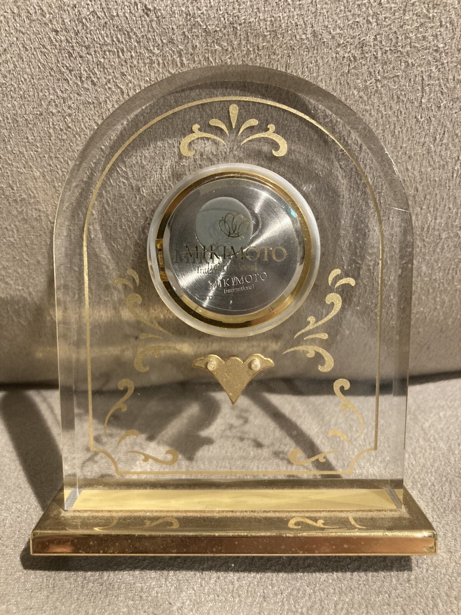 Mikimoto Vintage 80's Pearl Clock with Gold Accent | eBay