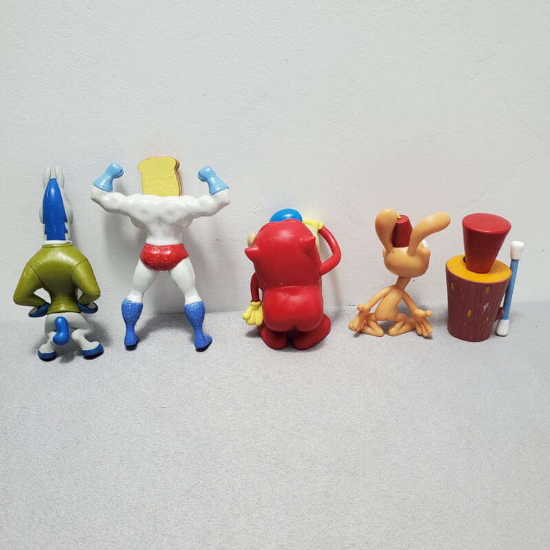 5 PCS The Ren and Stimpy Cartoon Mini Figure Collection 5 PCS The Ren and Stimpy Cartoon Mini Figure Collection