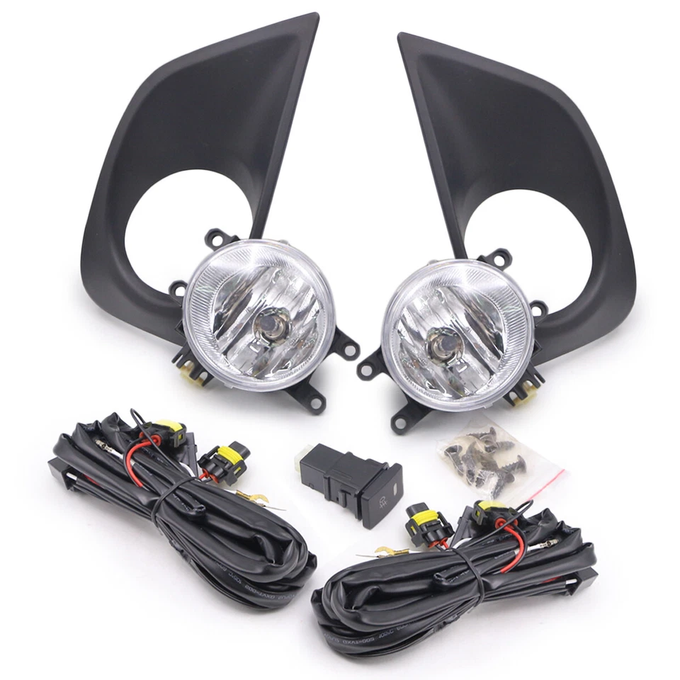 Kits Fog Driving Spot Light Matte Black Fits Toyota Vios Yaris Sedan 2013 2016 Foto 4 de 4