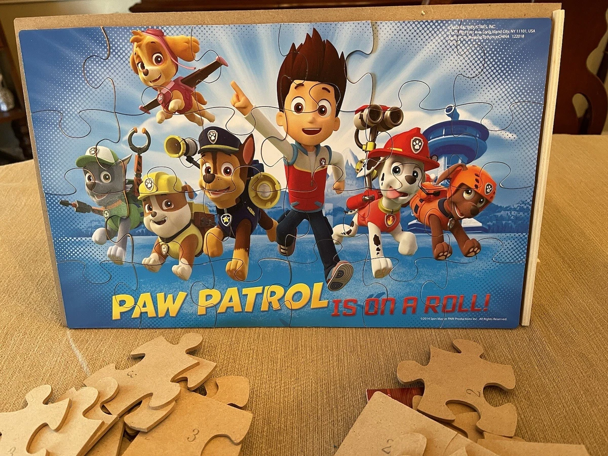 Nickelodeon Paw Patrol Wooden Puzzle 6 Pack with A Wooden Storage