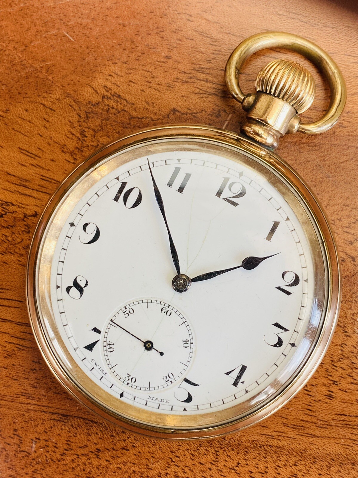 Pocket Watch, 51mm Dennison Case. Circa 1925, Runs Well.
