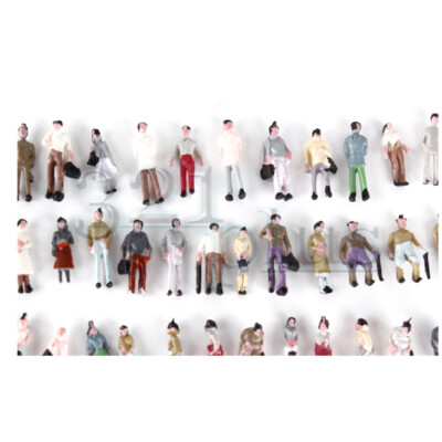 100 pcs. Z Scale People 10mm Figures Z Gauge standing Passengers 1