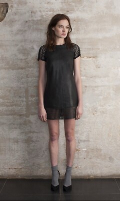 muubaa leather dress Tallon Black Leather Dress
