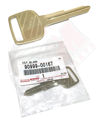GENUINE Toyota Master Key Blank Uncut For Celica Paseo Previa