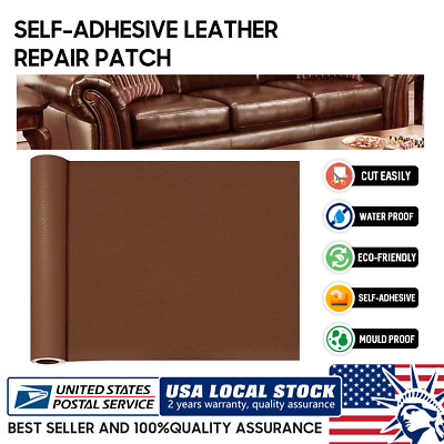 NEW Brown multi-size DIY Leather Repair Patch, For Car Seats Couch Sofas Chair