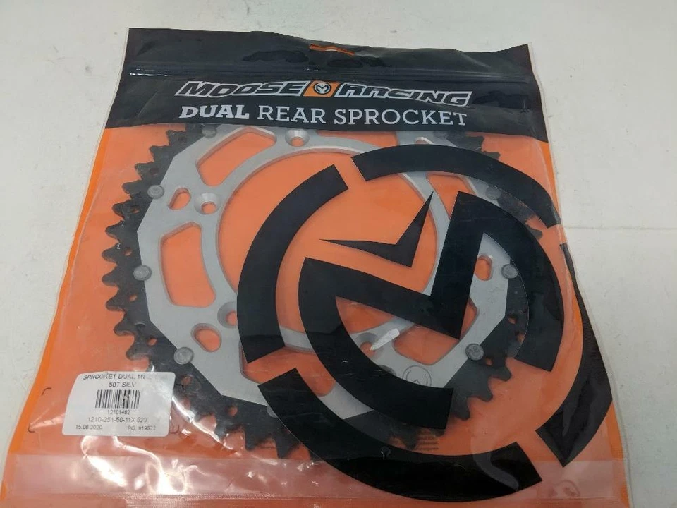 Moose 50 Tooth Silver Dual Rear Sprocket - 1210-1482 - Image 4 of 4