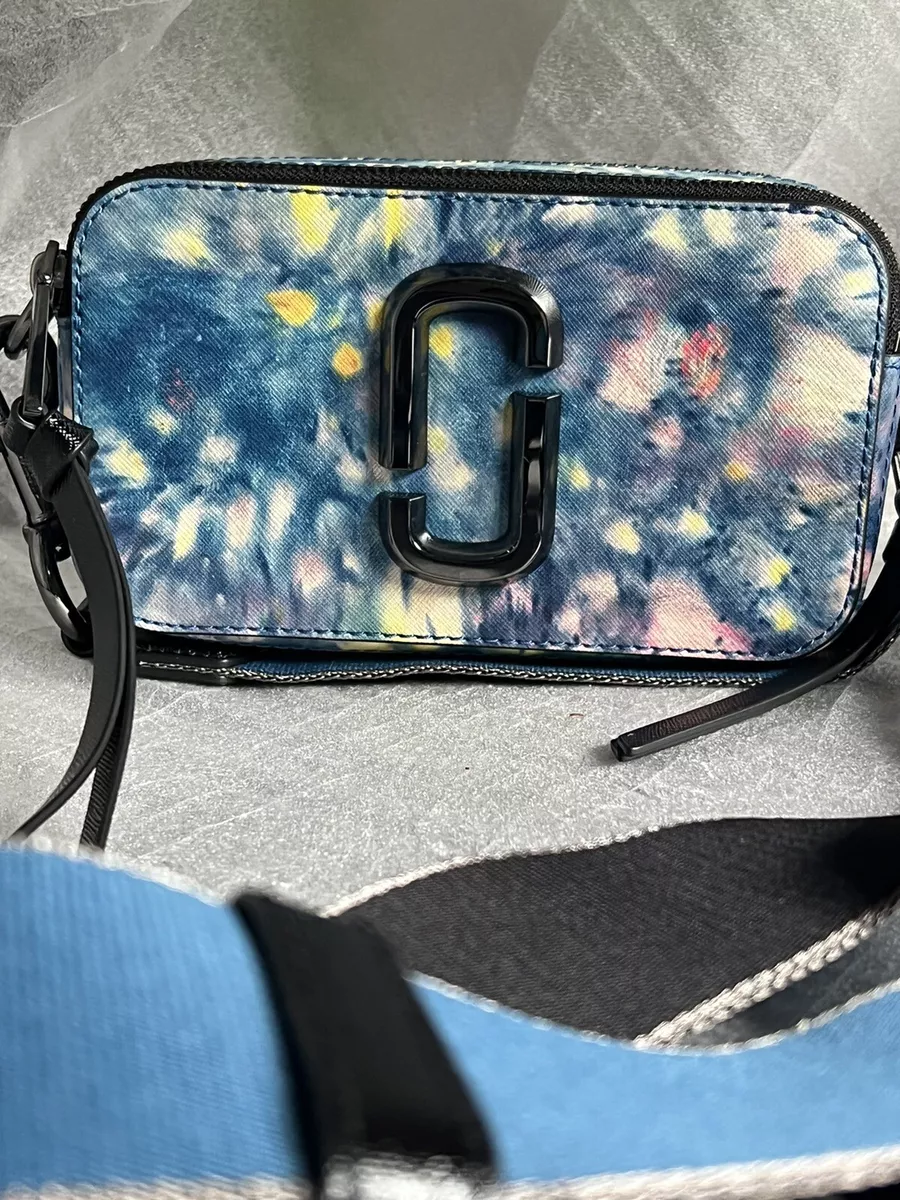 The Marc Jacobs Snapshot Coated Leather Camera Bag In New Black Multi