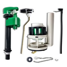 3" Universal Complete Toilet Repair Kit Flush Fill Valve One-Piece Toilets Parts