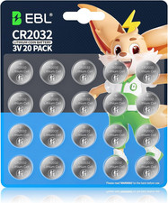 CR2032 Batteries 3V Coin Battery 20 Pack, 2032 Battery Long-Lasting Power, Child