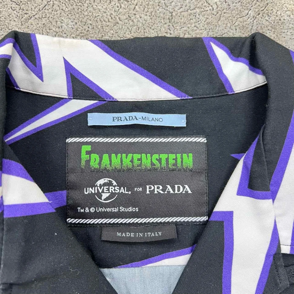 Prada Button Up "FRANKENSTEIN" - Size M (12564-2) - Image 4 of 4