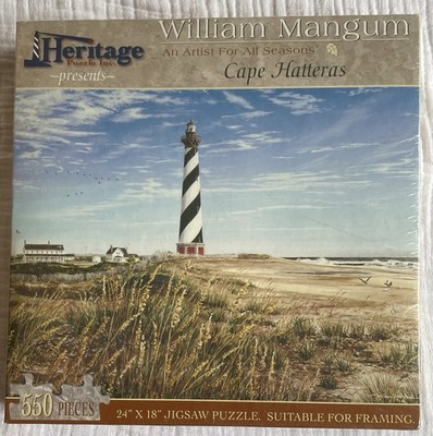 Heritage Puzzle Inc. Cape Hatteras Jigsaw Puzzle 550 Pieces Sealed 24x18 Sealed