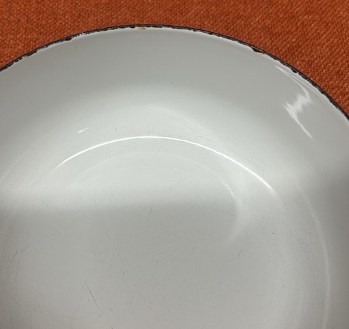 VTG MCM Japan AMPLEUR EJIRY Blue Enamel White Diamonds Bowl Set Of 2 - Photo 12/16