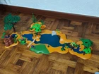 PLAYMOBIL GREAT RIVER 90 CMTS WATERFALL VEGETATION DIORAMA ANIMALS AMAZONS SA...
