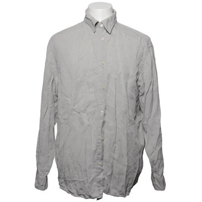 Zara, Hemd, Größe: XL, RELAXED FIT, Grau, Leinen/Lyocell, Einfarbig, Herren #rxL