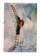 Sanitarium New Zealand c1950 #478 Sherpa on an Ice Ladder, Mt. Everest