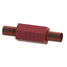 SMARTLOCK UNST1400 UNION STRAIGHT 2.36" ALUMINUM MPT x SLIP CONNECTION