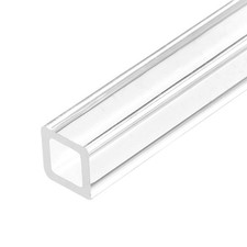 1 Pcs 10mmx10mmx1.5mm Wall Thickness 432mm Long Clear Acrylic Square Tube