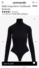 Commando Ballet Turtleneck Bodysuit W/ Thumb holes 100 Authentic Retail 138